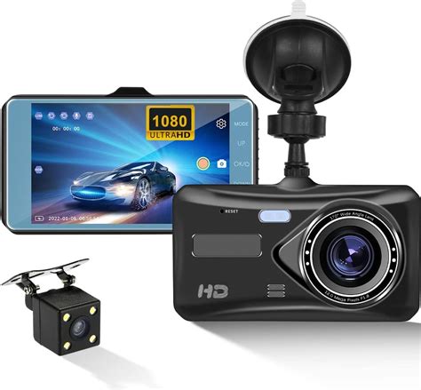 Amazon CAMECHO 4 Dash Cam 1080P FHD DVR For Car Front Rear Camera