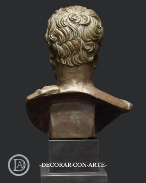 Bust Of The Greek Philosopher Plato Bronze Patina Cm Decorar Con