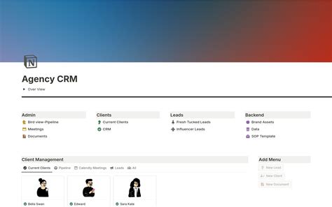 Creator CRM Template Notion Marketplace