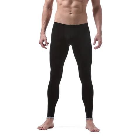 Men Leggings Gay Men In Tight Pants Underwear Fashion Tight Legging Long Fitness Leggings Men