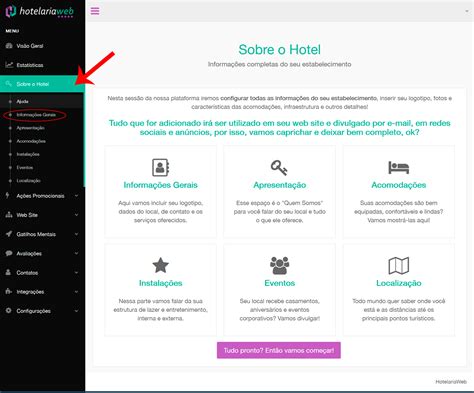 Como Configurar As Informa Es Gerais Do Seu Estabelecimento Hotelariaweb