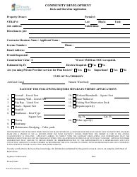 Lee County Florida Dock And Shoreline Application Fill Out Sign