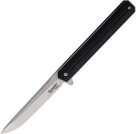 SMT005BLK Summit Gear Linerlock Pocket Knife Black G10