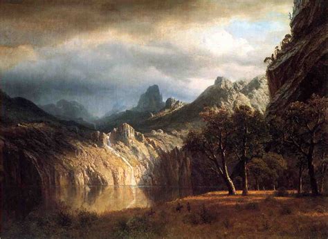 In Western Mountains - Albert Bierstadt - WikiArt.org - encyclopedia of ...