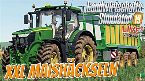 LS19 LIVE XXL MAISHÄCKSELN BRANDNEUER JOHN DEERE 7R PC