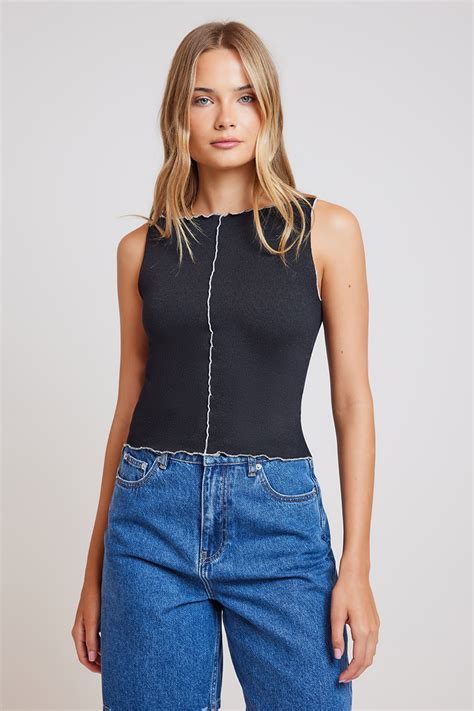 Nude Lucy Hilda Tank Black Stylerunner