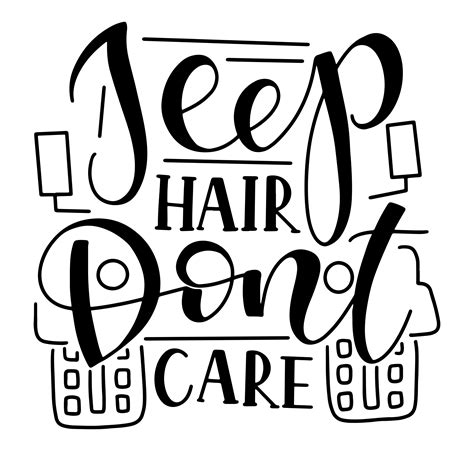 Jeep Hair Don T Care Jeep Decal Jeep Magnet Car Decal Etsy