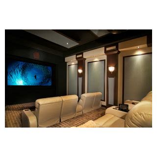 Boca Elegant Home Theater Transitional Home Theater Miami By