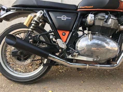 Royal Enfield Interceptor 650 Continental Gt 650 Custom Exhaust Way2speed Slash Cut Cone