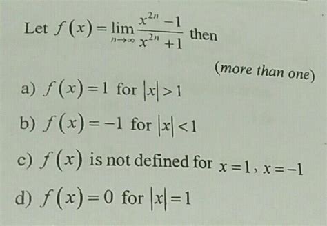 Let F R 1 R Be Defined F X X 1x 1 Show That F X F