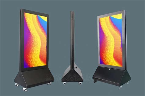 4K 700 Nits 43inch Indoor Double Sided Floor Standing Kiosk