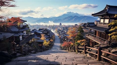 Premium Photo Japan Landmark Magome Juku Old Town Kiso Valley In