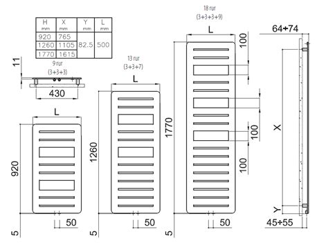 Grzejnik Page Wys 1260 Szer 500 Moc 532 Grzejniki Irsap