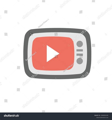 Youtube Tv Icon Set Instrument Symbol Stock Vector Royalty Free