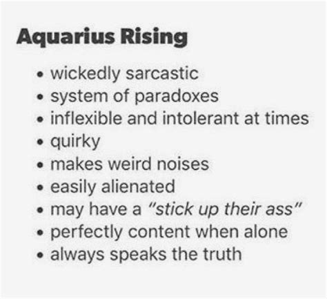 Aquarius Rising Aquarius Rising Aquarius Quotes Astrology Rising Sign