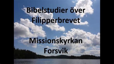 Jesus Gud Och Tj Nare Filipperbrevet Missionskyrkan