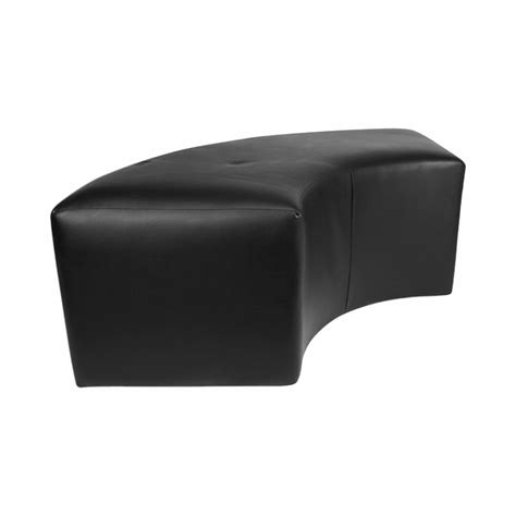 Curved Ottoman Black 132md 05mw 036mh Inspire Lifestyle