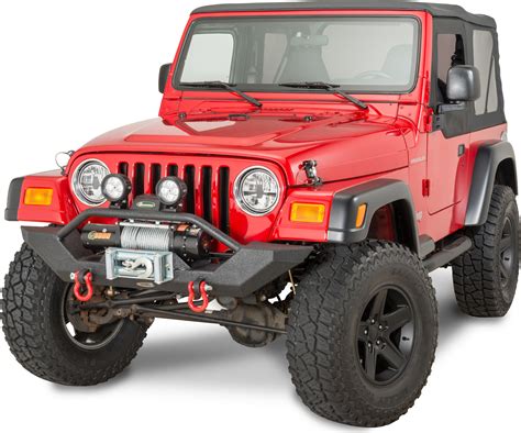 Smittybilt Front Xrc Bumper In Textured Black For 87 06 Jeep Wrangler Yj Tj And Unlimited Quadratec