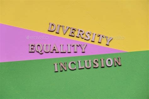 Message Diversity Inclusion Equality Motivational Words Quotes Concept