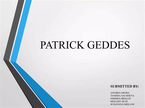 patrick geddes pptx