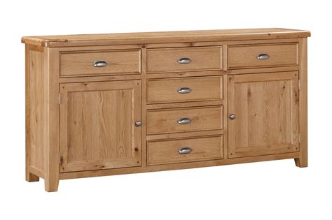 160 10 Kingsdbury Oak Extra Large Sideboard Papaya Trading