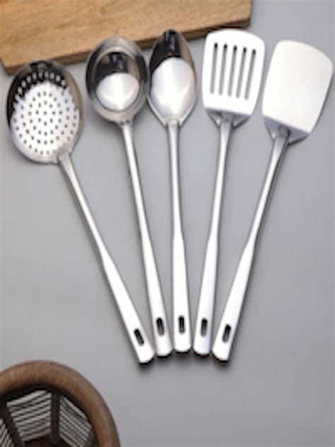 Buy ZEVORA Set Of 5 Stainless Steel Kitchen Tools Spatula For Unisex