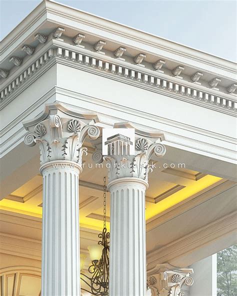 Detail Pillar For Luxury Classic House Design By Rumah Klasik Di 2024