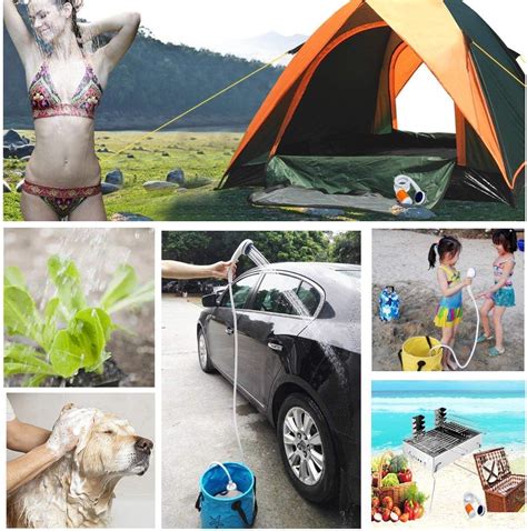 Iron Hammer Portable Rechargeable Camp Shower With Water Valve Ideal