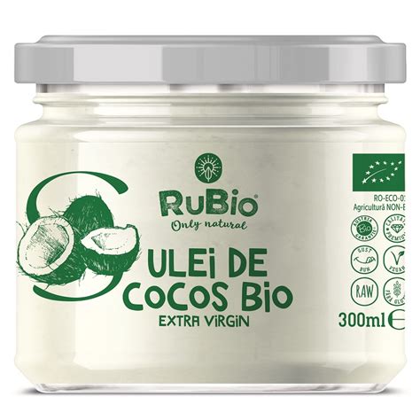 Ulei De Cocos Ecologic Extra Virgin Ml Rubio Farmacia Tei Online