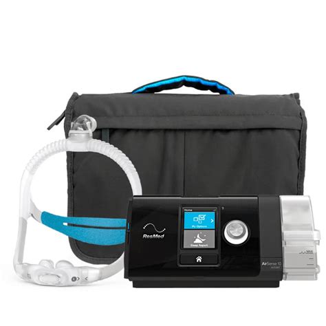 Kit Cpap Automático Com Umidificador Airsense S10 Resmed E Máscara Nasal Airfit P30i Resmed