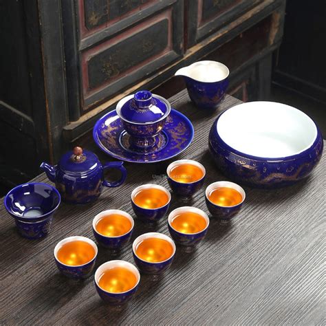 Chinese Dragon And Phoenix Porcelain Tea Set Umi Tea Sets