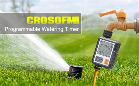 Crosofmi Irrigatore Giardino Timer Per Irrigazione Batteria Automatica