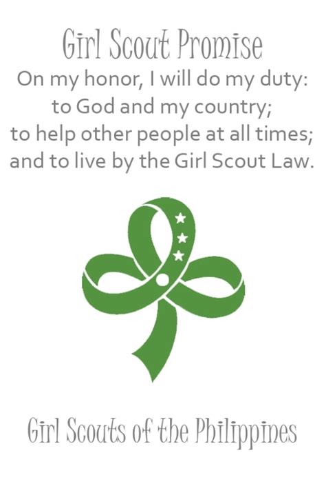 Girl Scout Promise Printable