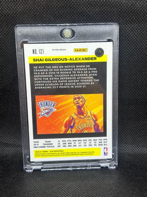 Panini Chronicles Flux Shai Gilgeous Alexander Pink Ice Prizm