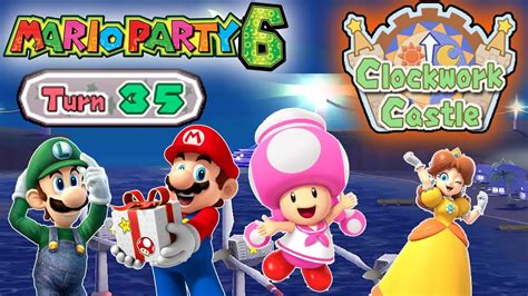 Mario Party Clockwork Castle Toadette Vs Mario Vs Luigi Vs Daisy