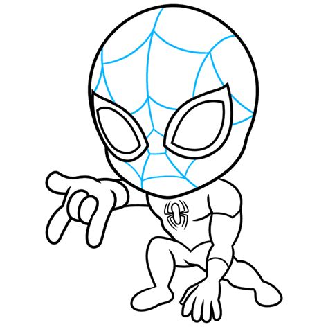 How To Draw A Chibi Spider Man Really Easy Drawing Tutorial