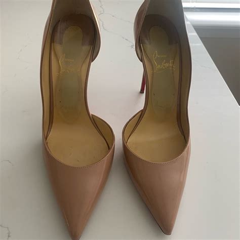 Christian Louboutin 39 5 Nude Iriza Heels 100 Authe Gem