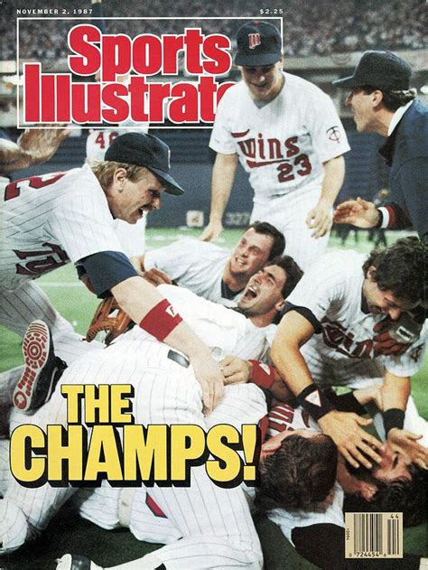 Minnesota Twins Dan Gladden, 1987 World Series Sports Illustrated Cover ...