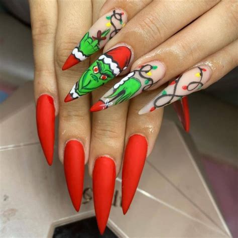 26 Grinch Nail Ideas For Christmas In 2023 Sweet Money Bee