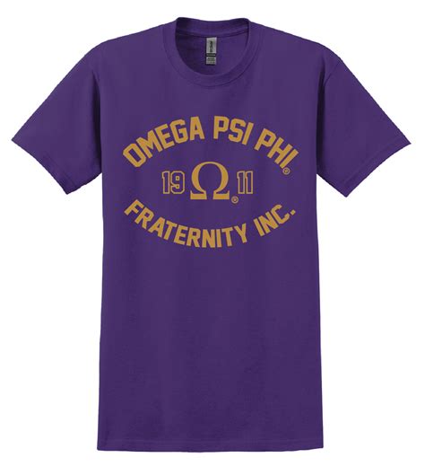 Omega Collegiate T Shirt Omega Psi Phi Perfect Apparel