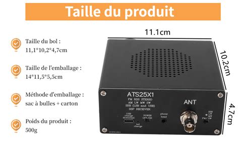 Récepteur Radio Pleine Bande ATS25X1 récepteur Radio Portable en