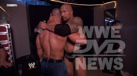 John Cena and The Rock embrace after Wrestlemania 28 | Superfights