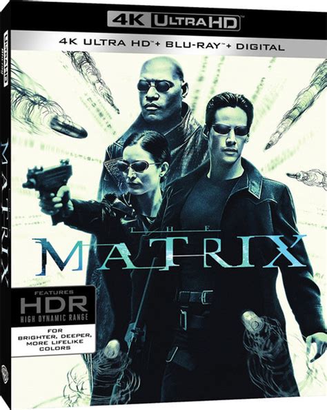 The Matrix K Ultra Hd Blu Ray Cover Art Blu Ray Wire