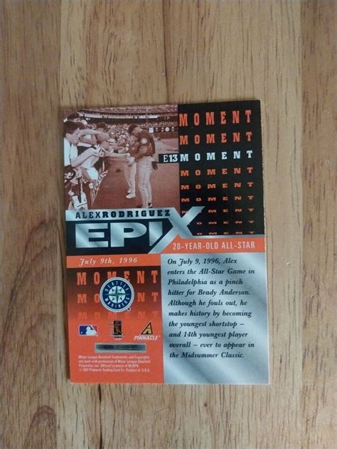 Pinnacle Epix Moment E Alex Rodriguez Ebay