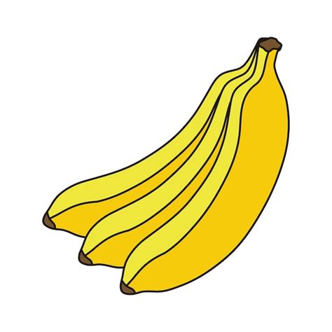 Illustration Vectorielle De Banane Fruit De Banane De Dessin Anim