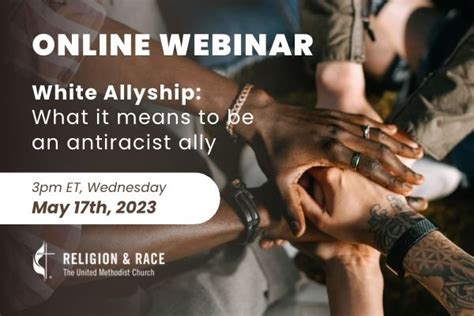 Webinar White Allyship What It Means To Be An Antiracist Ally — R