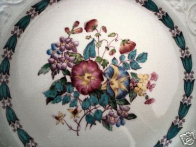 Wedgwood Patrician Lunch Plate Morning Glory Pattern