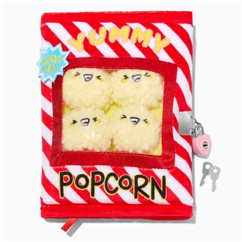 Claires Popcorn Plush Lock Diary Countdown Ts Pokemon Bead Plush