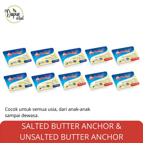 Unsalted Butter Salted ANCHOR Isi 10 Untuk MPASI Lazada Indonesia