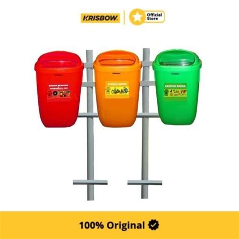 Krisbow Ltr Tempat Sampah Outdoor Lazada Indonesia